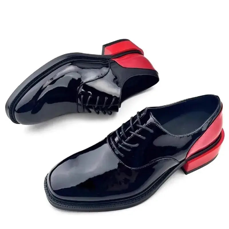 Men's Genuine Leather Lace-Up Derby Dress Shoes