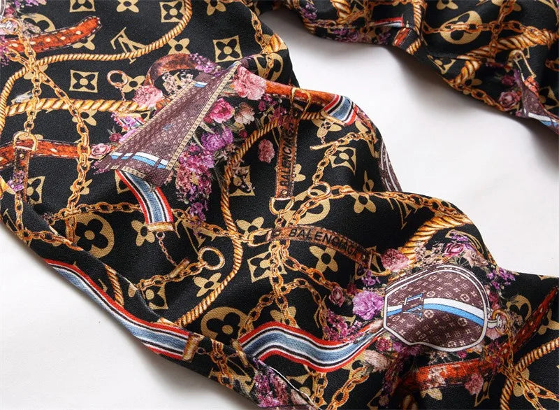 Men's Slim Fit Full Print Colorful Street Denim Jeans