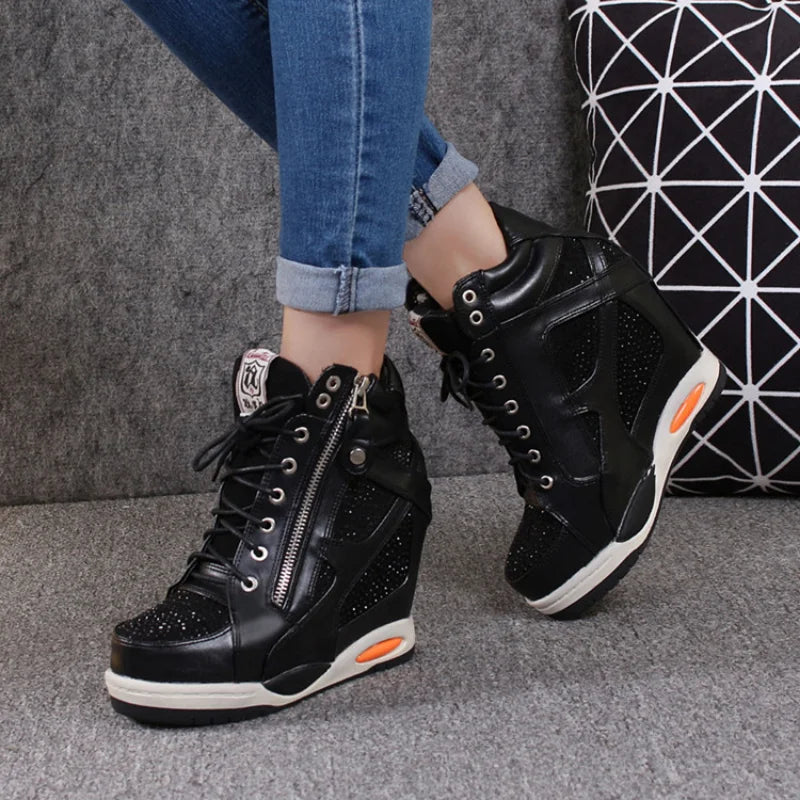 Women's Platform Wedge Heel Casual Sneakers 2026