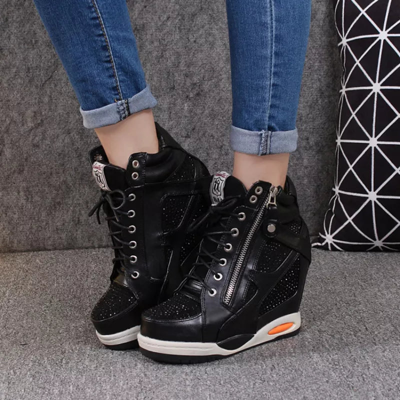 Women's Platform Wedge Heel Casual Sneakers 2026