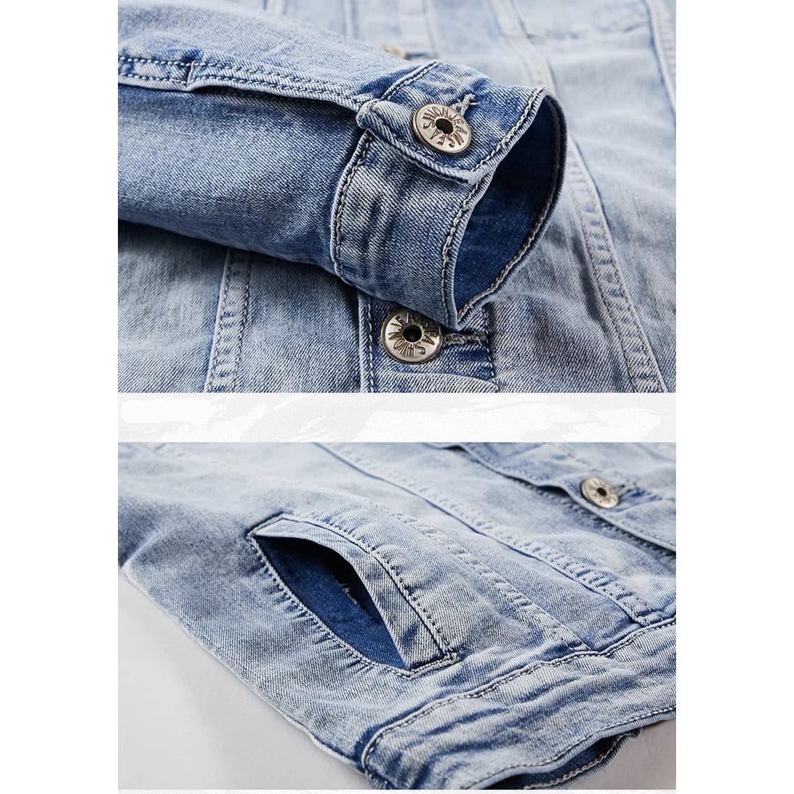 Spring Autumn Men's Denim Suit Loose Fit Plus Size Trendy Two-Piece Student Versatile Outerwear Casual Jacket