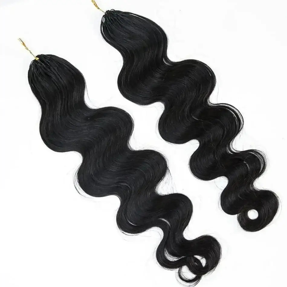 Body Wave Crochet Human Hair Knotless Pre-Separated Feather Lightweight Human Crochet Hair Extensions For Braids Twist 60g/Pack