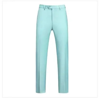 Men's Flat-Front Formal Suit Pants