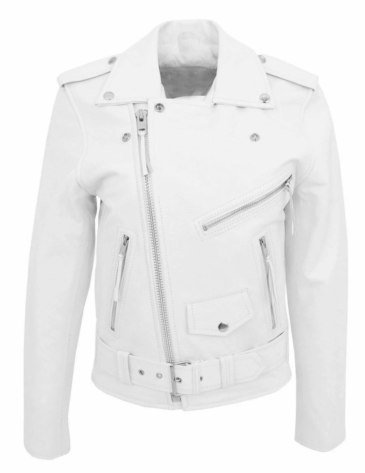 Men's Slim Fit PU Leather Motorcycle Jacket