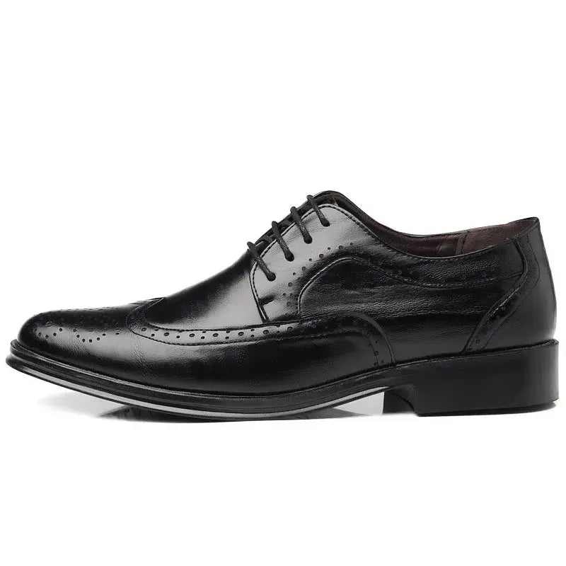 Men's Handmade Brogue PU Leather Wedding Dress Loafers