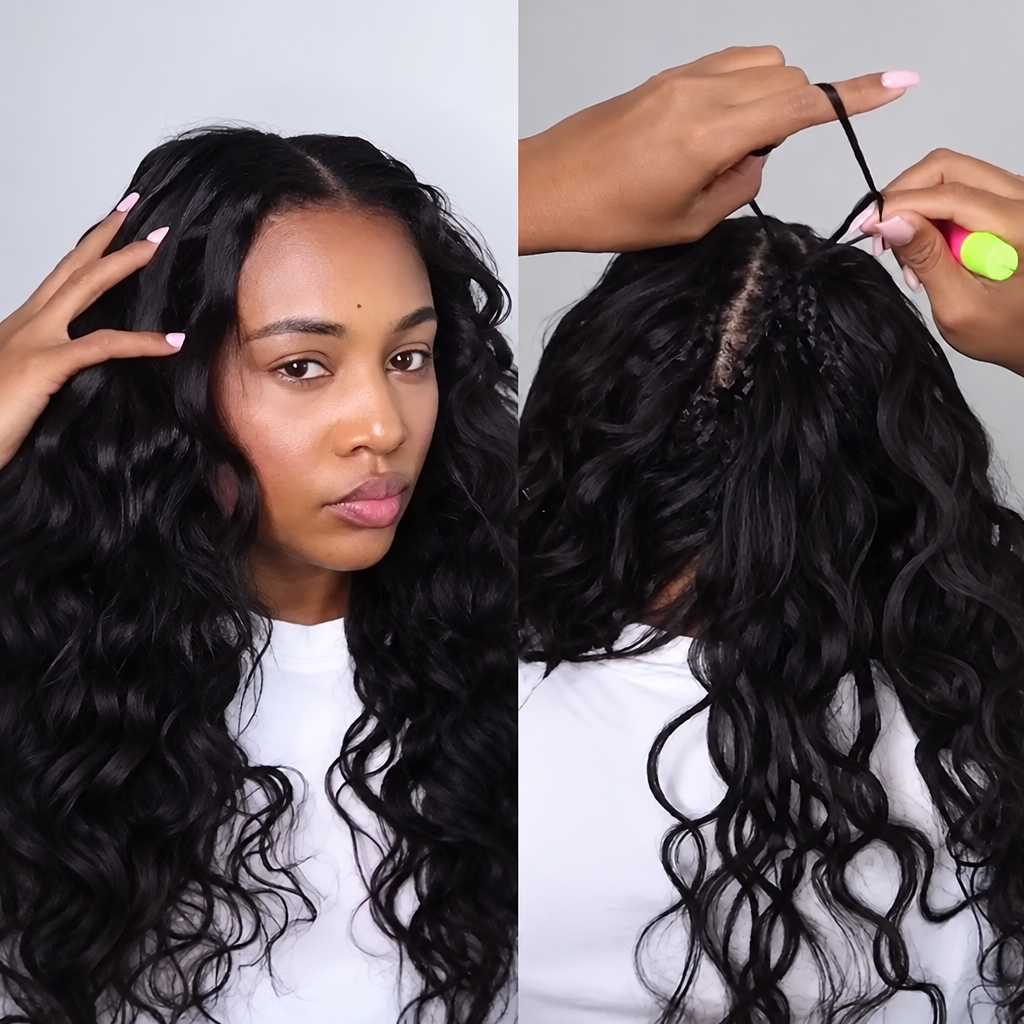 Body wave knotless crochet human hair bulk for braids