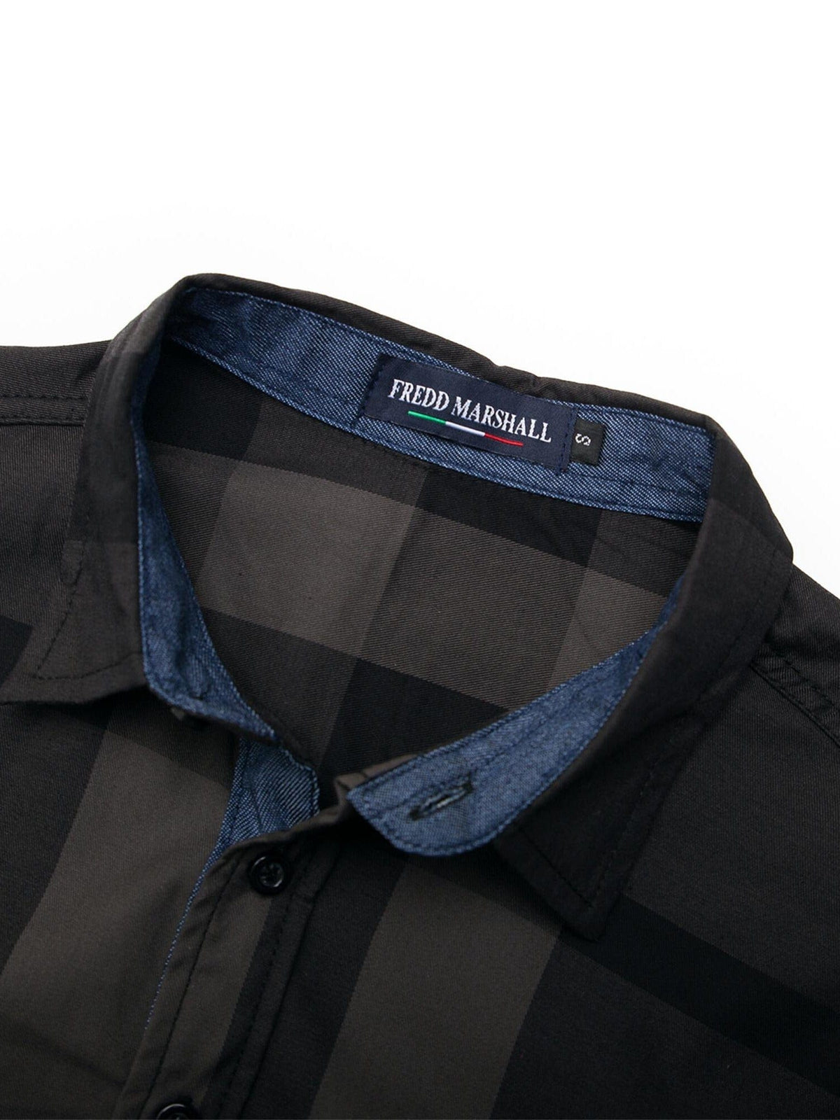 Men's Plaid Long-Sleeve Shirt, Random Pattern (Two Small Sizes)