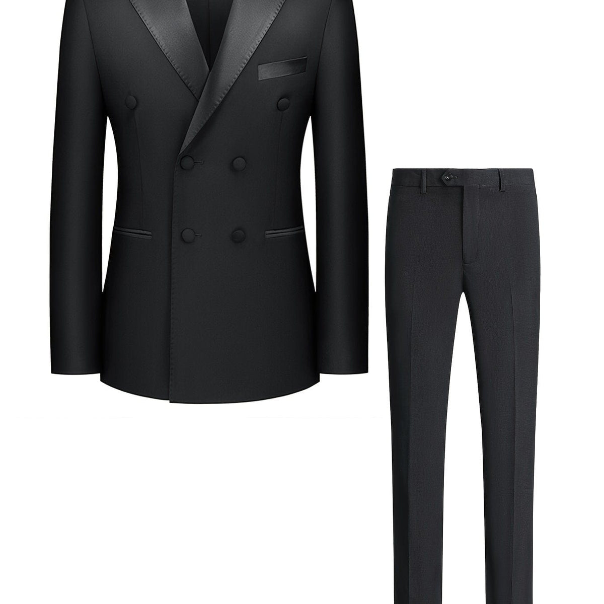 Men's Double Breasted Formal Blazer Suit With Pants