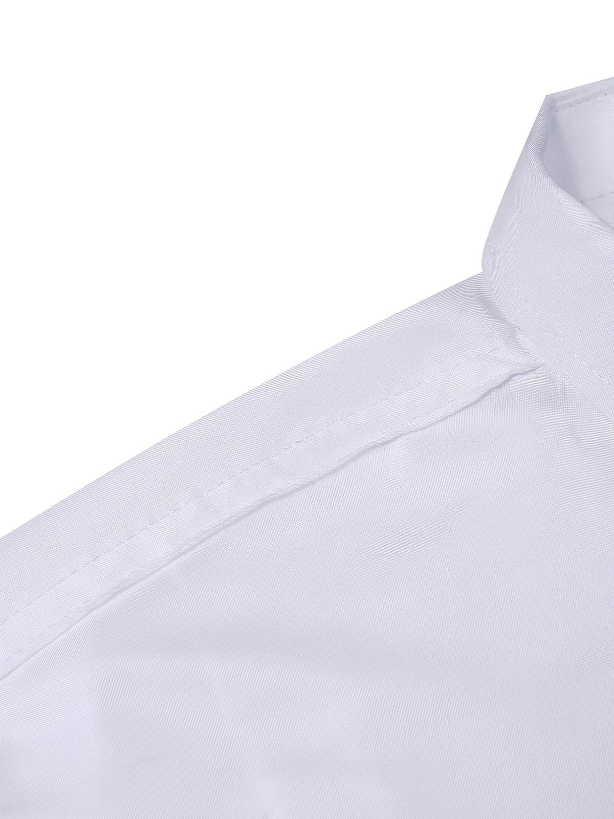Men's Solid Long-Sleeve Business Button-Up Shirt, Slim Fit