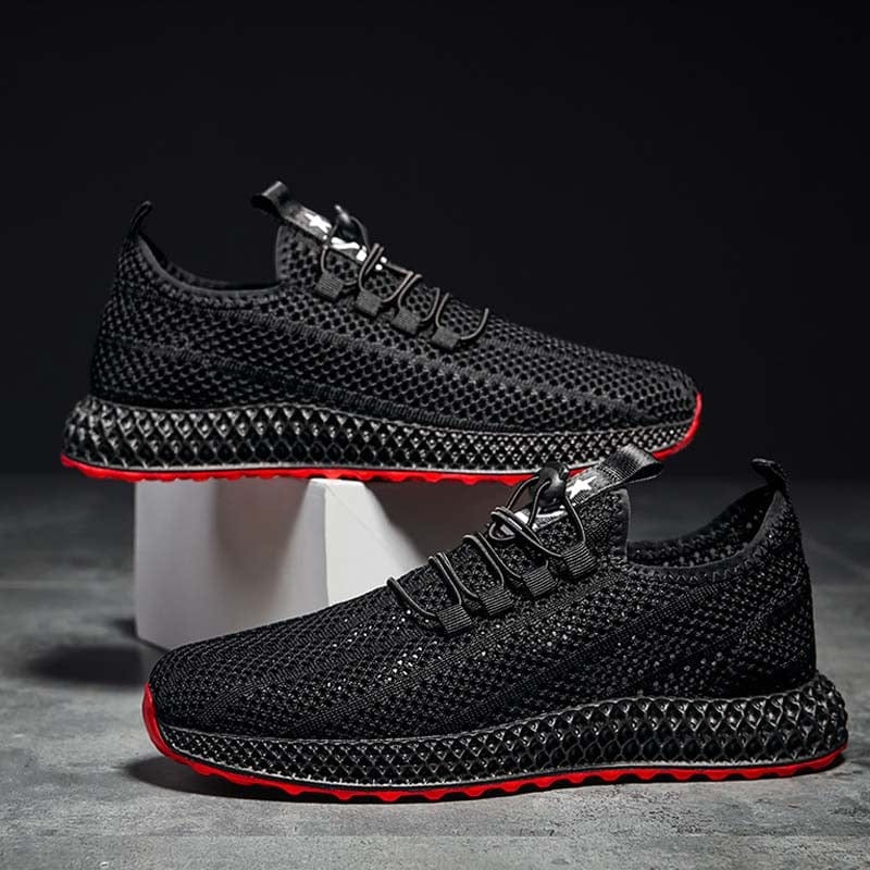Men's Lightweight Mesh Lace-Up Walking Sneakers