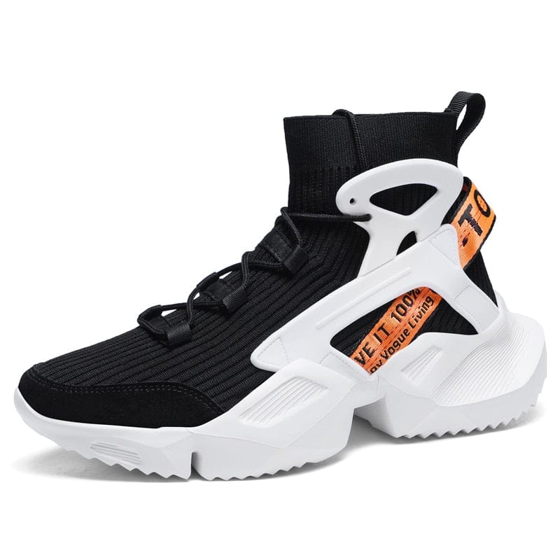 Men's High Top Breathable Knit Sock Running Sneakers