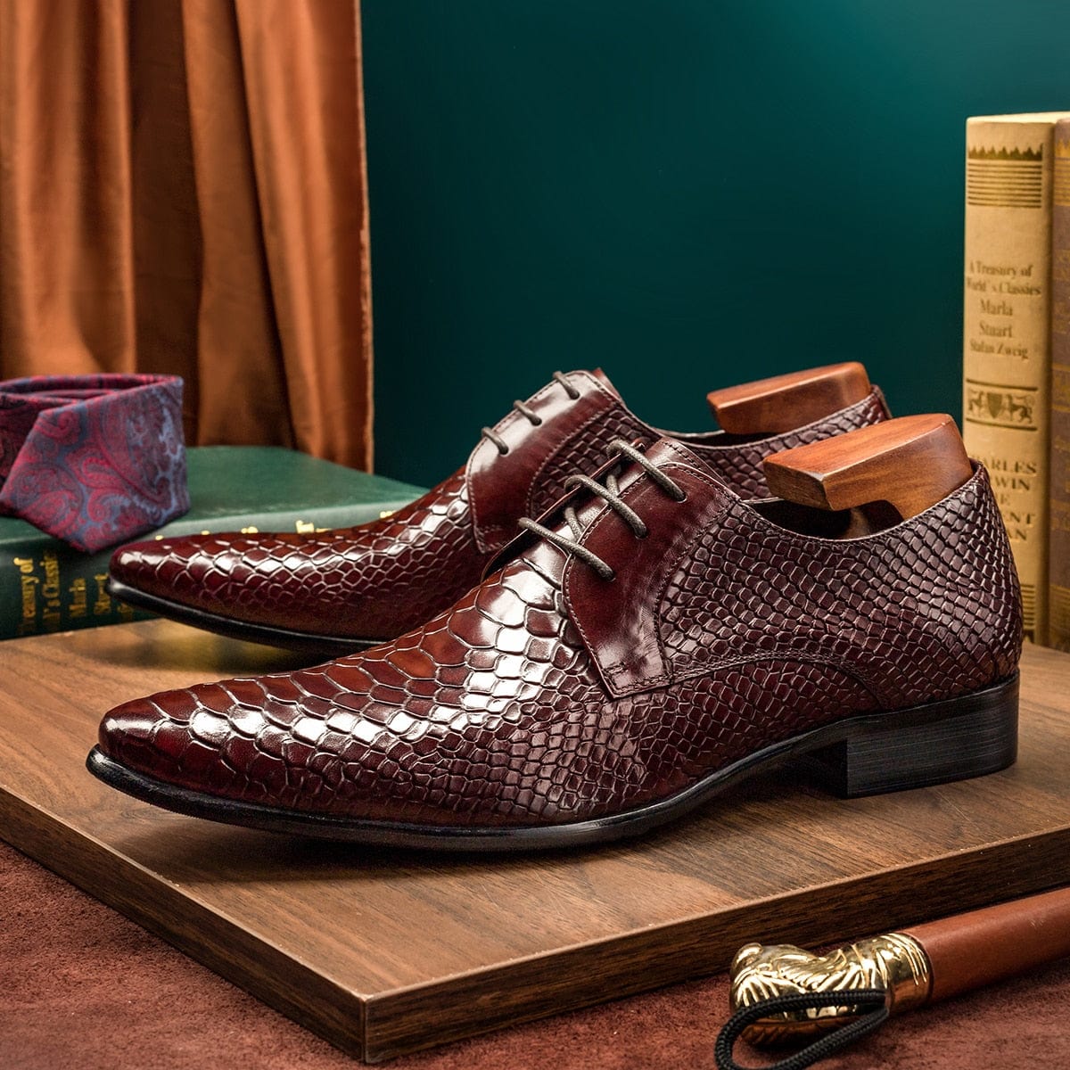 Men's Handmade Two-Tone Formal Derby Dress Shoes