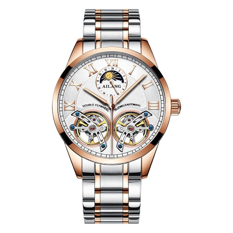 Men's AILANG Double Flywheel Automatic Mechanical Watch