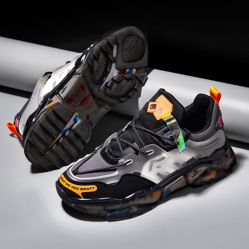 Men's Lightweight Elastic Running Jogging Outdoor Sports Sneakers