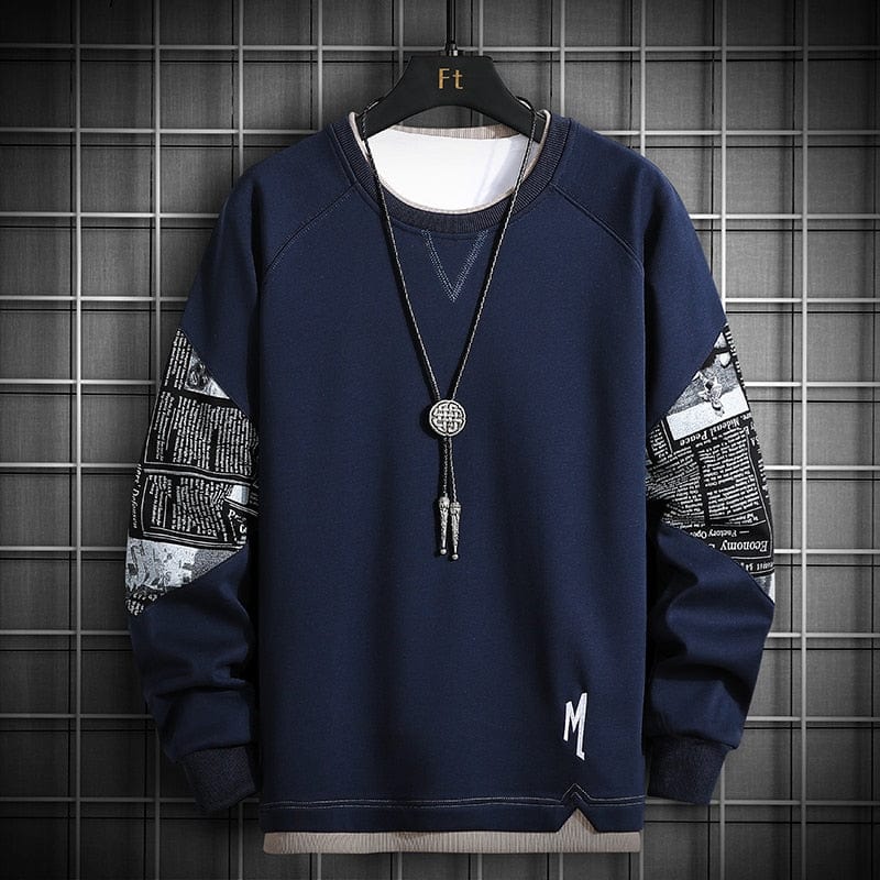 Men's Oversized Crewneck Harajuku Streetwear Sweatshirt
