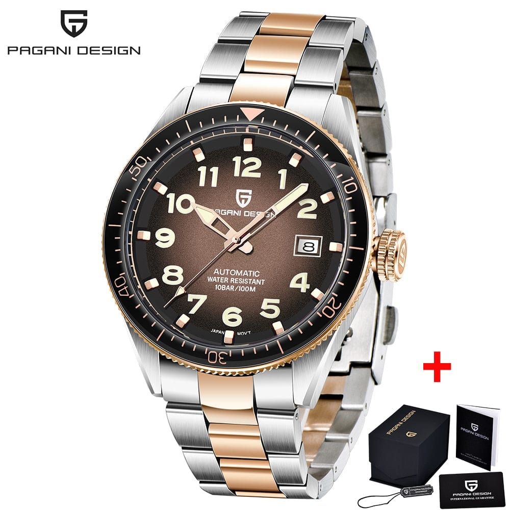 Men's Stainless Steel Automatic Sports Business Watch