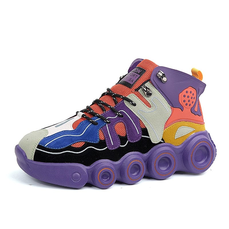 Men's Thick-Sole Luminous Outdoor Running Walking Sneakers