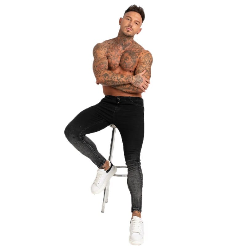 Men's Slim Fit Super Skinny Stretch Ankle Jeans