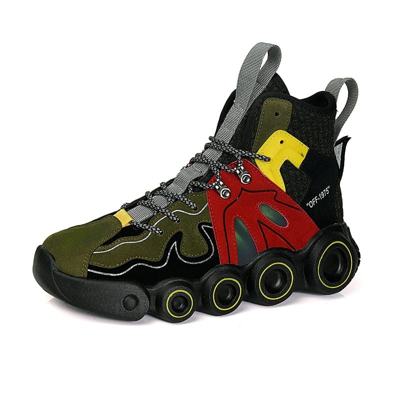 Men's Thick-Sole Luminous Outdoor Running Walking Sneakers