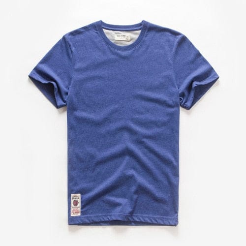 Men's Cotton Solid Color O-Neck Casual Classic Basic T-Shirt