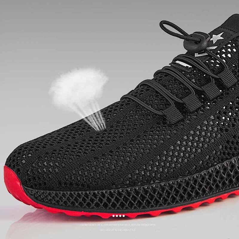 Men's Lightweight Mesh Lace-Up Walking Sneakers