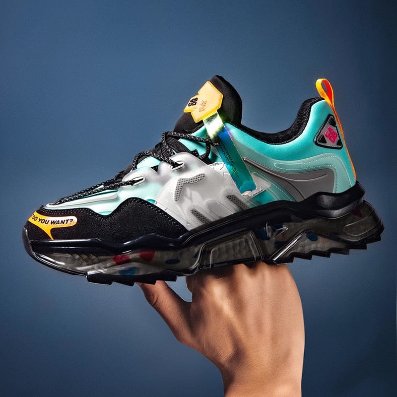 Men's Lightweight Elastic Running Jogging Outdoor Sports Sneakers