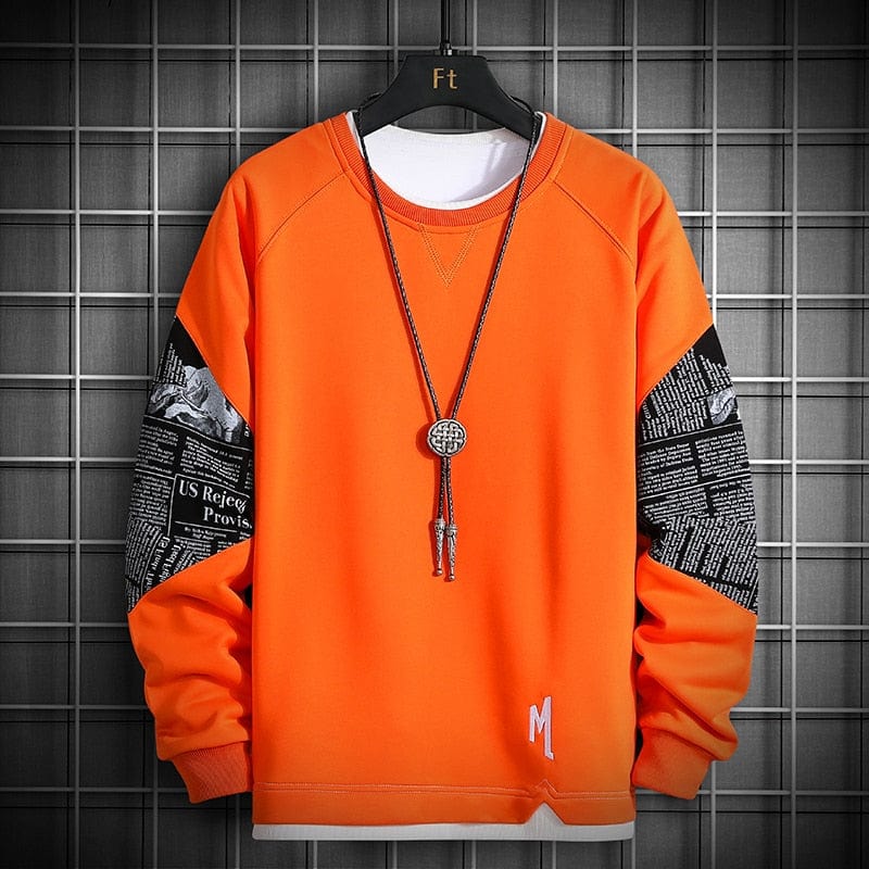 Men's Oversized Crewneck Harajuku Streetwear Sweatshirt