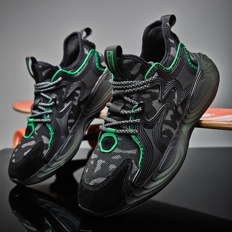 Men's Breathable No-Slip Running Sneakers, Outdoor Jogging Sports Shoes