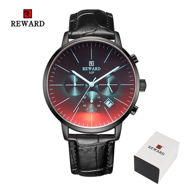 Men's Stainless Steel Chronograph Business Watch