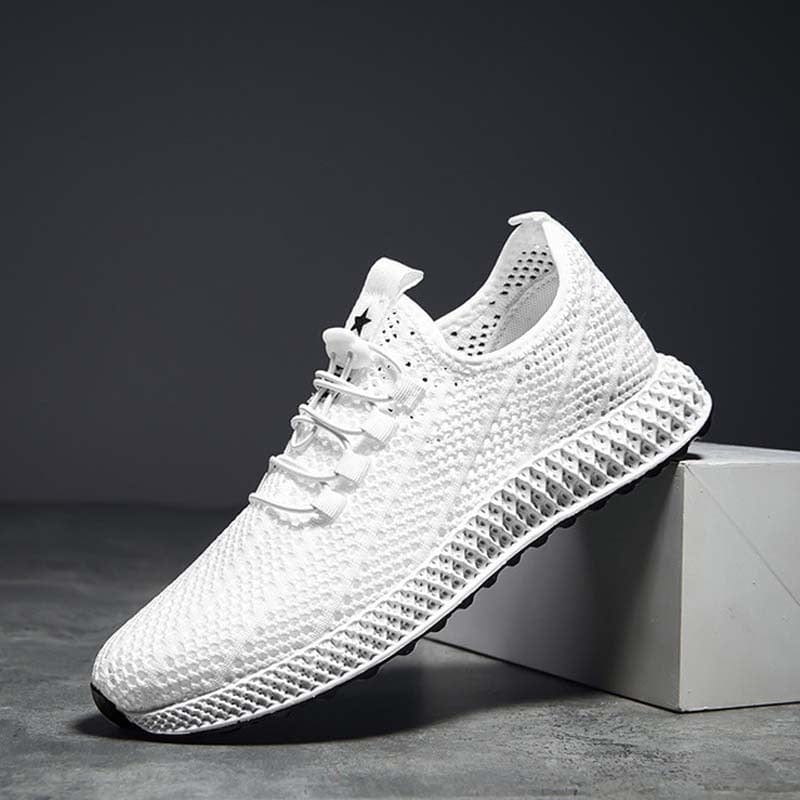 Men's Lightweight Mesh Lace-Up Walking Sneakers
