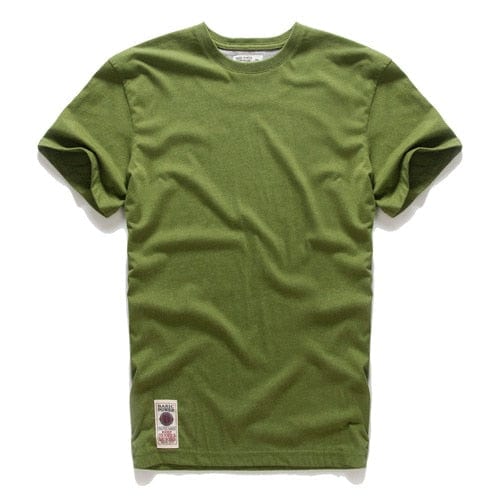 Men's Cotton Solid Color O-Neck Casual Classic Basic T-Shirt