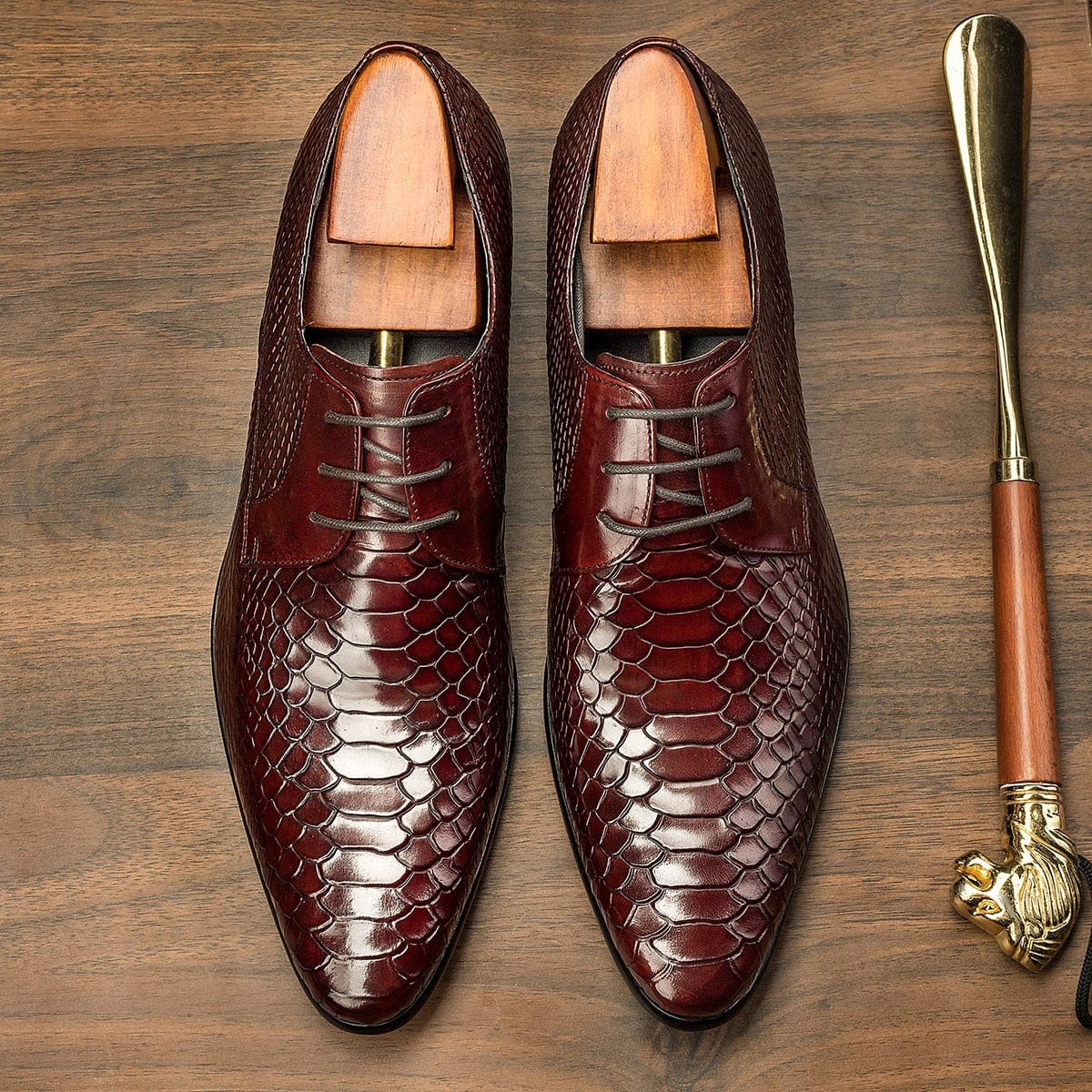 Men's Handmade Two-Tone Formal Derby Dress Shoes