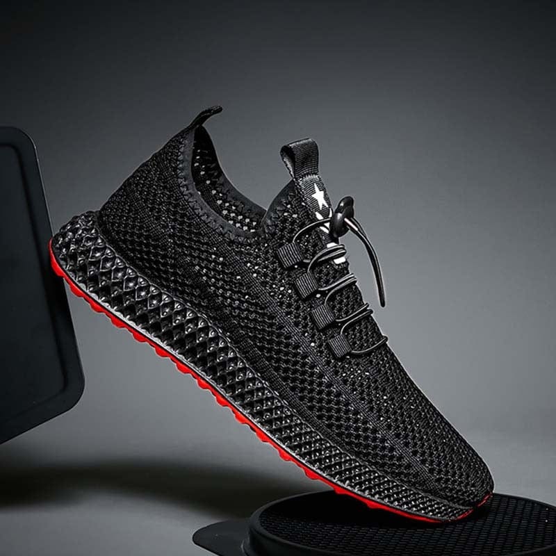 Men's Lightweight Mesh Lace-Up Walking Sneakers