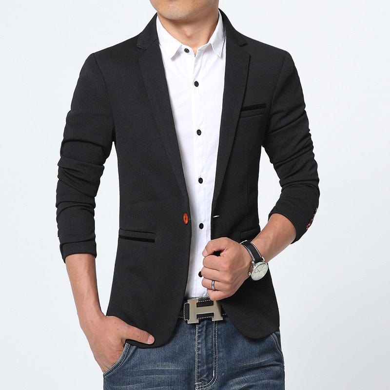 Men's Single-Button Smart-Casual Blazer