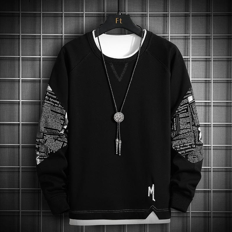 Men's Oversized Crewneck Harajuku Streetwear Sweatshirt