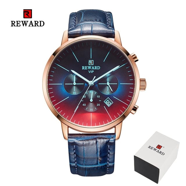 Men's Stainless Steel Chronograph Business Watch