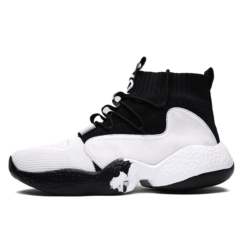 Men's Breathable Lace-Up Colorful Sock Casual Sneakers