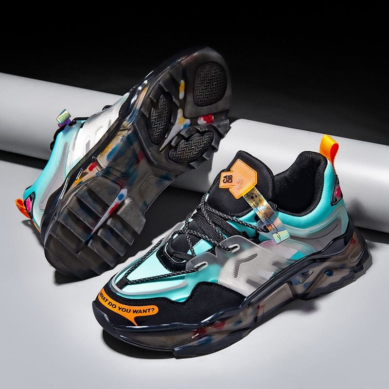 Men's Lightweight Elastic Running Jogging Outdoor Sports Sneakers