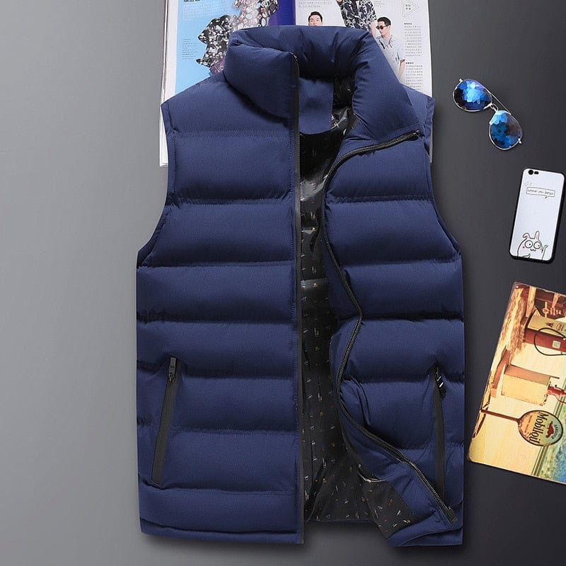 Men's Warm Sleeveless Winter Waistcoat Vest