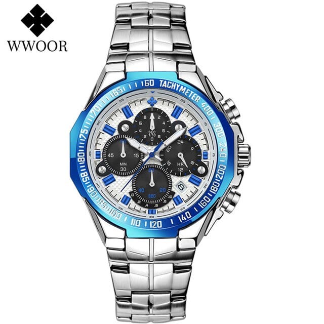 Men's Classic Sport Quartz Chronograph Watch 2026, Stainless Steel