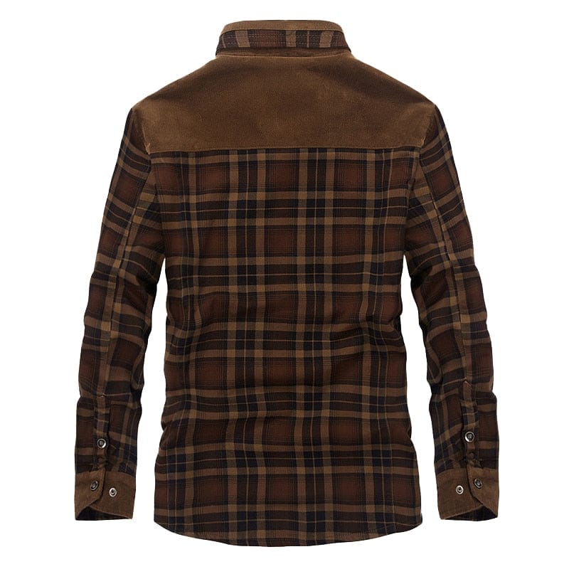 Men's Thick Fleece Army Slim Fit Winter Jacket