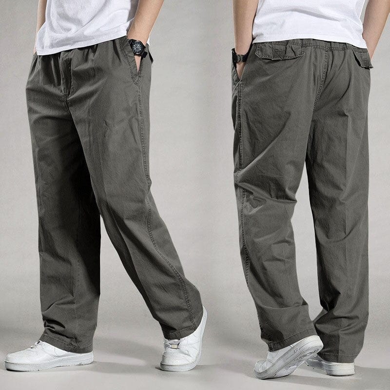 Men's Cotton Loose Multi-Pocket Cargo Pants Joggers