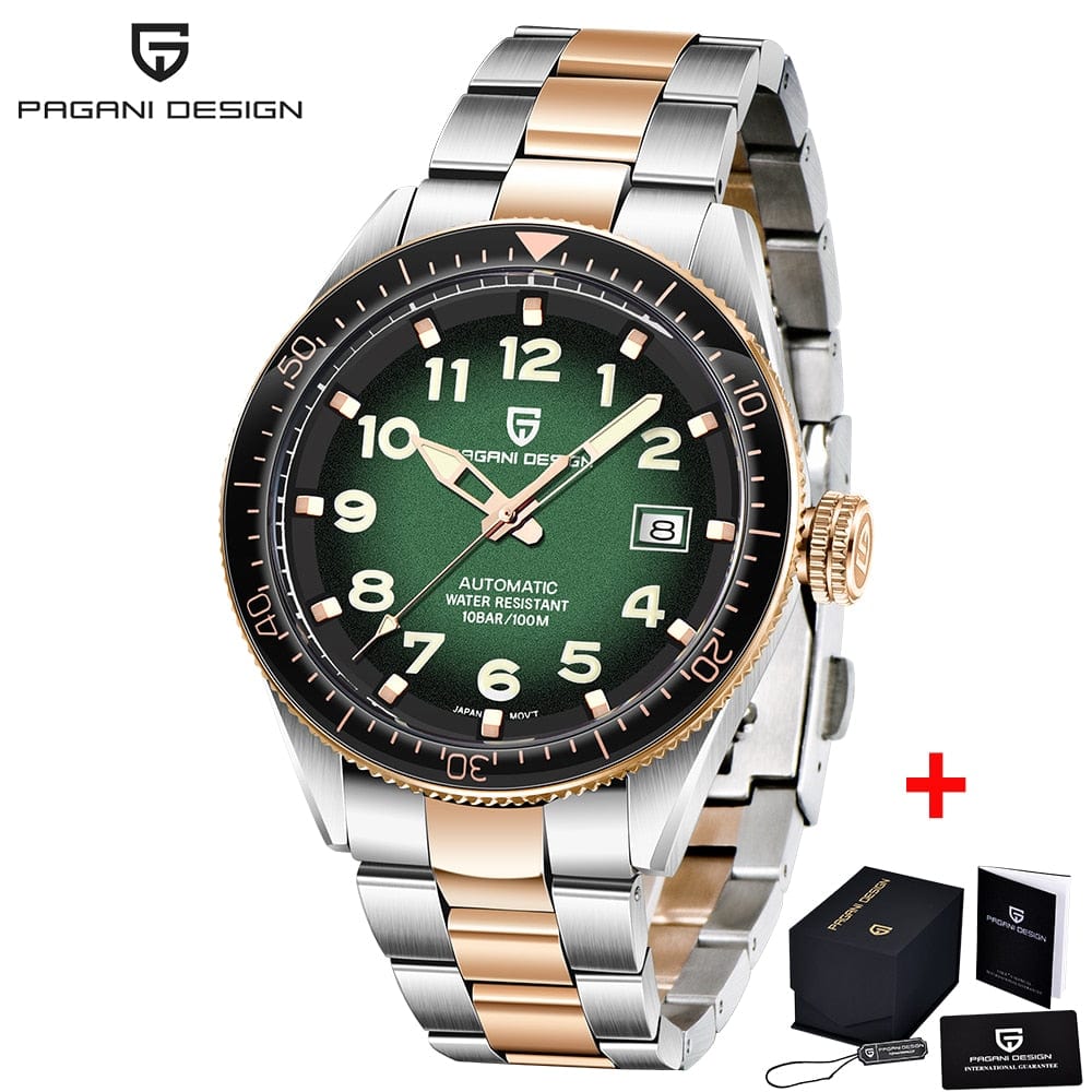 Men's Stainless Steel Automatic Sports Business Watch