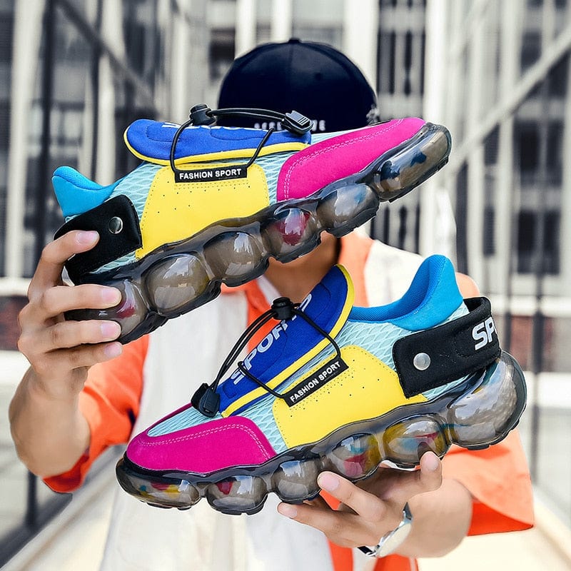 Men's Mesh Air-Cushion Breathable Outdoor Running Sneakers