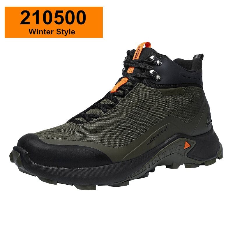 Men's Winter Rubber Platform Ankle Hiking Work Boots