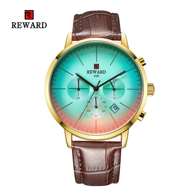 Men's Stainless Steel Chronograph Business Watch