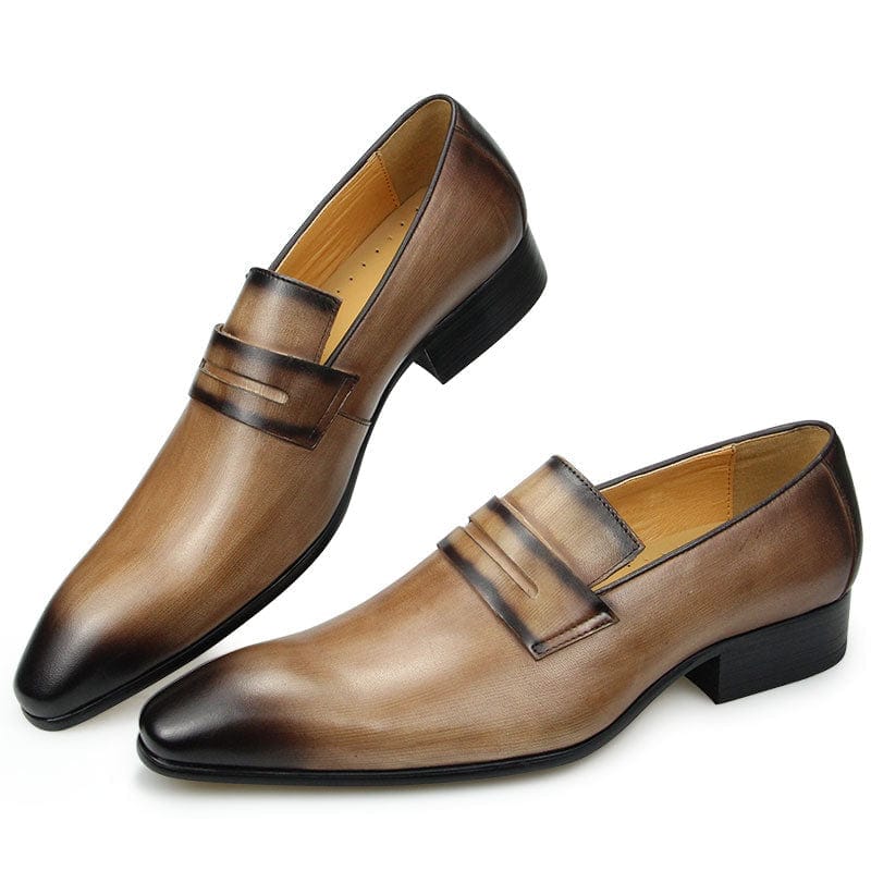Men's Cowhide Leather Formal Office Loafers