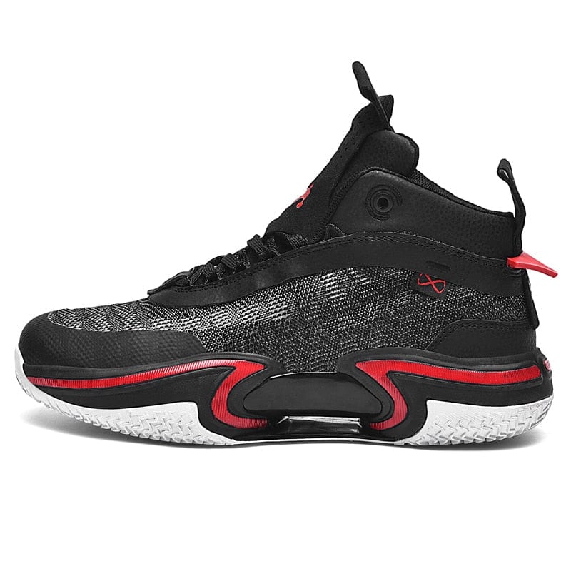 Men's High-Top Wear-Resistant Non-Slip Contrast Basketball Sneakers