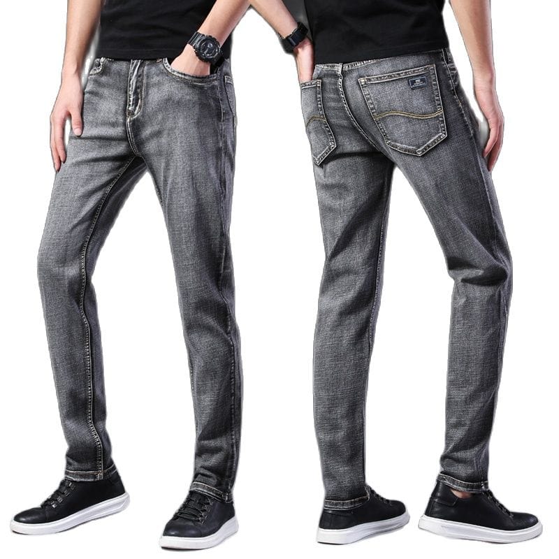 Men's Classic Stretch Regular-Fit Straight Denim Jeans