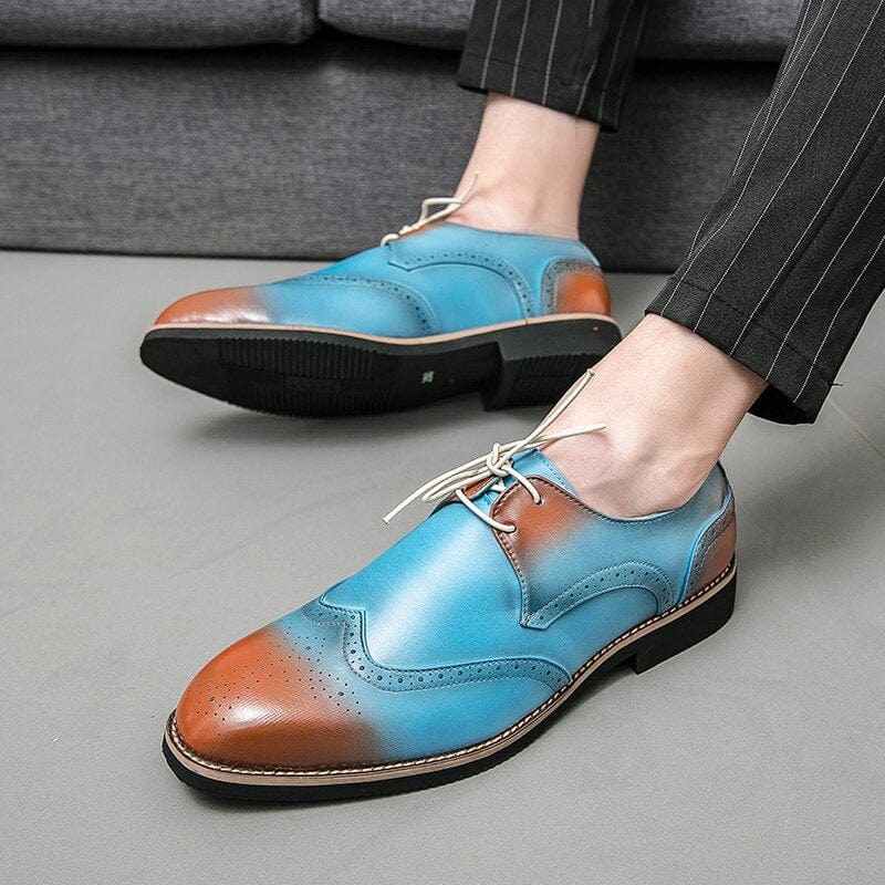 Men's Classic Brogue PU Dress Shoes